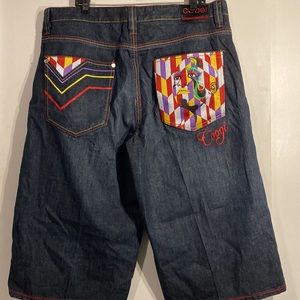 Coogi Australia Mens Jean Shorts Vintage Baggy Shorts Size 40